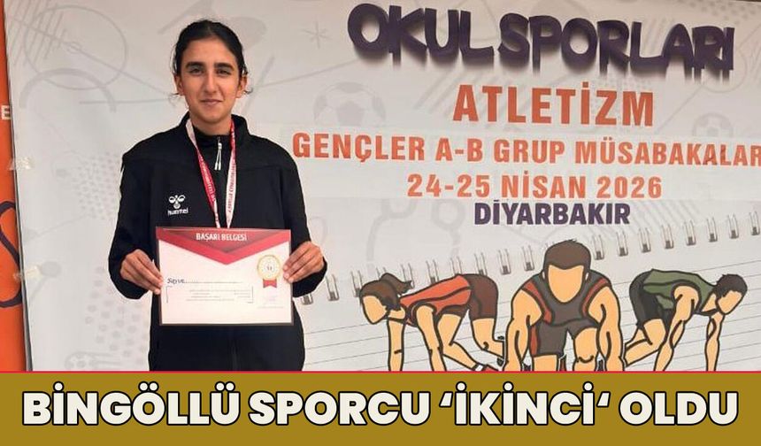 Bingöllü Atlet, Grup Müsabakalarında İkinci Oldu