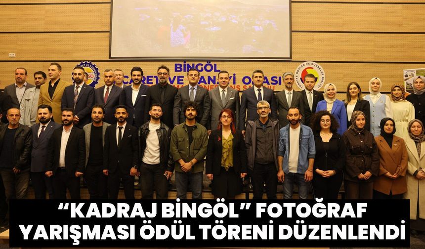 “Kadraj Bingöl” Fotoğraf Yarışması Ödül Töreni Düzenlendi