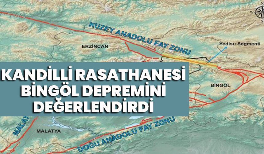 Kandilli Rasathanesi Bingöl Depremini Değerlendirdi