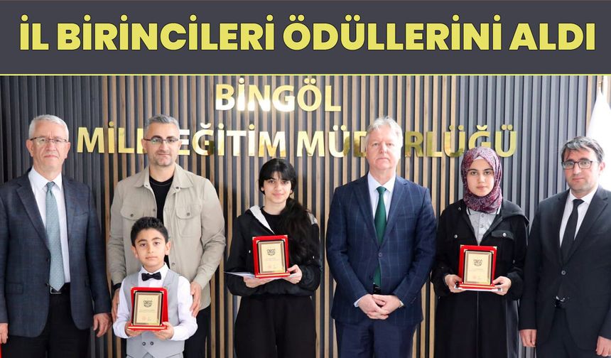 Bingöl İl Milli Eğitim Müdürlüğü’nde Ödül Töreni