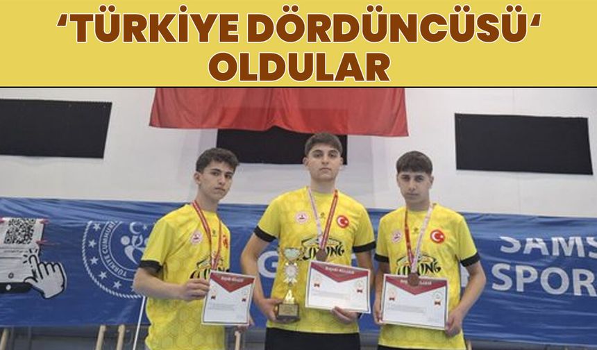 Bingöl Takımı ‘Türkiye Dördüncüsü’ Oldu