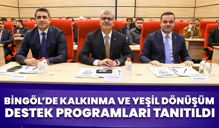 Bingöl’de Kalkınma Ve Yeşil Dönüşüm Destek Programları Tanıtıldı