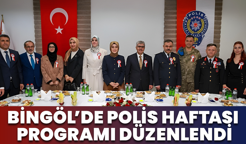 Bingöl’de Polis Haftası Programı Düzenlendi