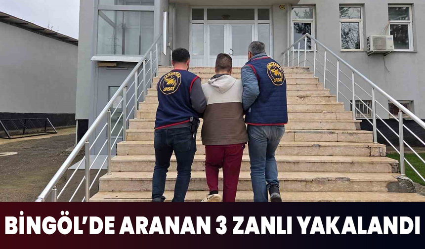 Bingöl’de Kesinleşmiş Hapis Cezası Bulunan 3 Kişi Yakalandı