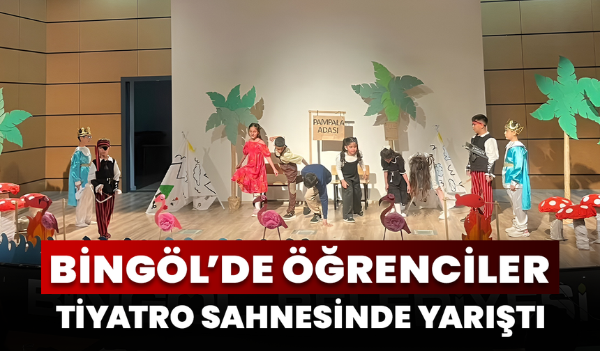 Bingöl’de Öğrenciler Tiyatro Sahnesinde Yarıştı