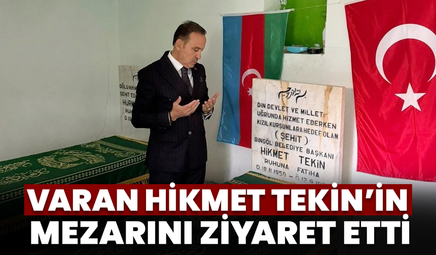 Varan, Hikmet Tekin’in Mezarını Ziyaret Etti