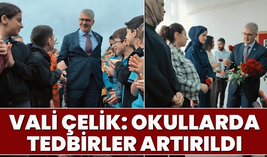 Vali Çelik: Okullarda Tedbirler Artırıldı