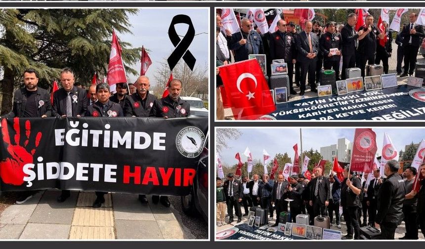YÖK Önünde ‘Eğitimde Şiddet’e Karşı Eylem!