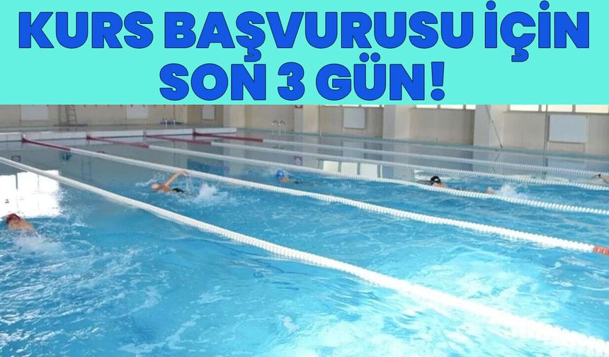 Bingöl’de Yüzme Kursu Başvuruları için Son 3 Gün!