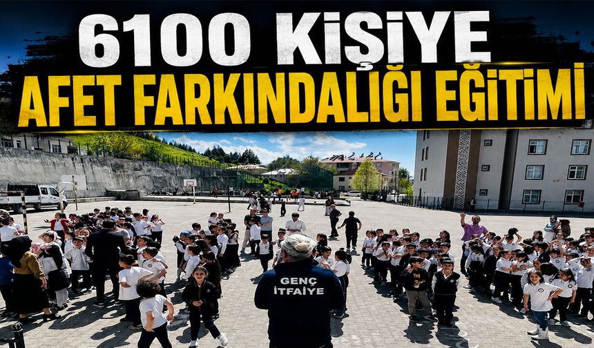 Bingöl’ün İlçesinde 6 bin 100 Kişiye Afet Farkındalığı Eğitimi
