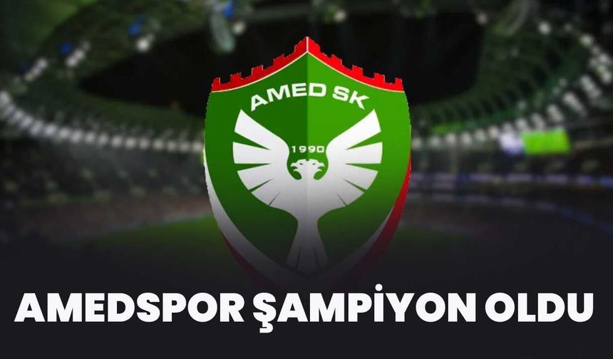 Amedspor Şampiyon Oldu