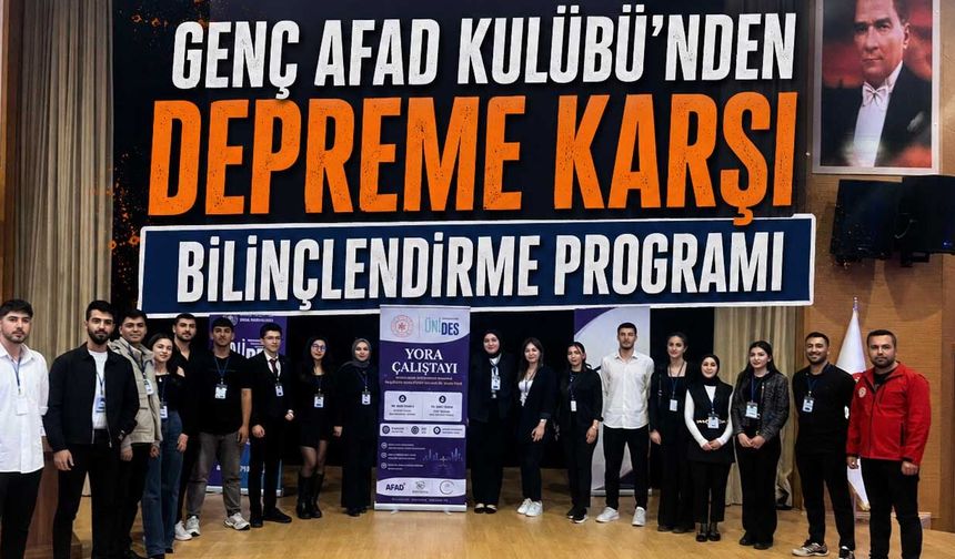Genç Afad Kulübü’nden Depreme Karşı Bilinçlendirme Programı
