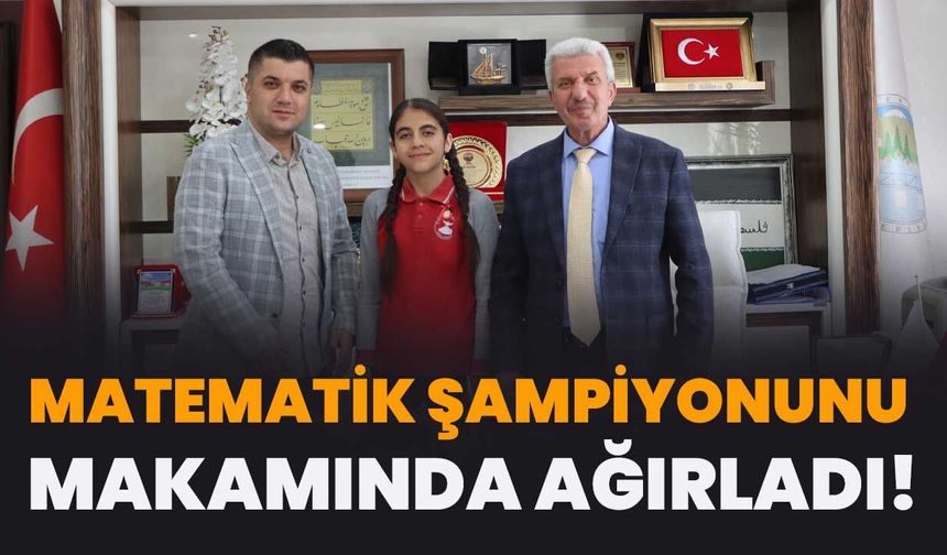 Matematik Şampiyonunu Makamında Ağırladı!