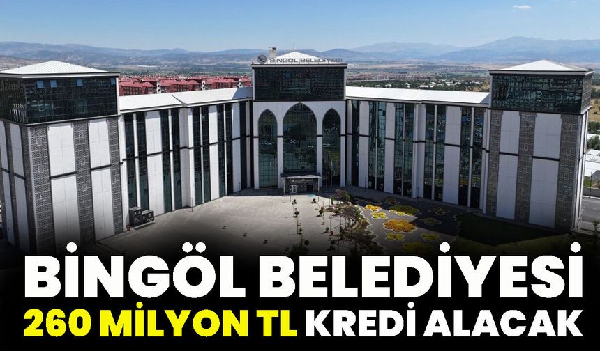 Bingöl Belediyesi 260 Milyon TL Kredi Alacak
