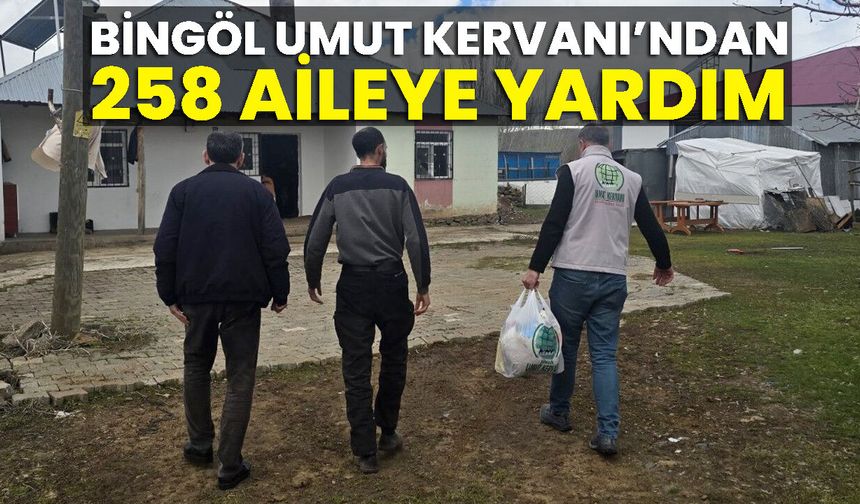 Bingöl Umut Kervanı’ndan 258 Aileye Yardım