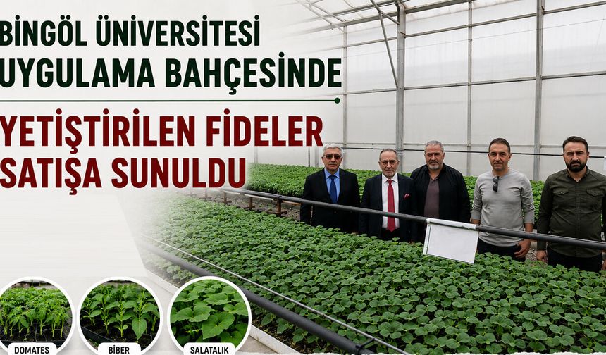 Bingöl Üniversitesi Ziraat Fakültesi, Sebze Fidesi Satışına Başladı