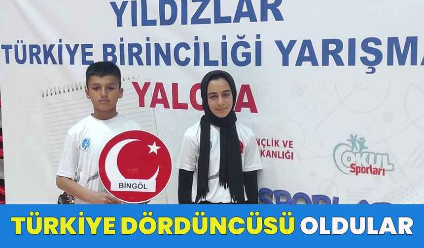 Bingöl Ekibi ‘Türkiye Dördüncüsü’ Oldu