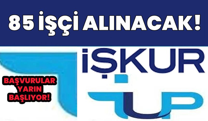 Bingöl’de 85 İşçi Alınacak: Başvuruları Yarın Başlıyor!