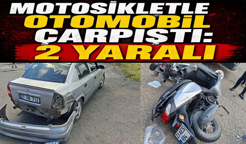 Bingöl'de Motosiklet ile Otomobil Çarpıştı: 2 Yaralı