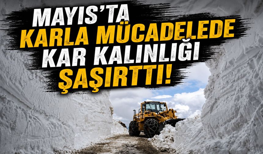 Bingöl’de Mayıs Ayında Karla Mücadele!