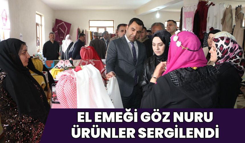 Karlıova’da El Emeği Göz Nuru Ürünler Sergilendi