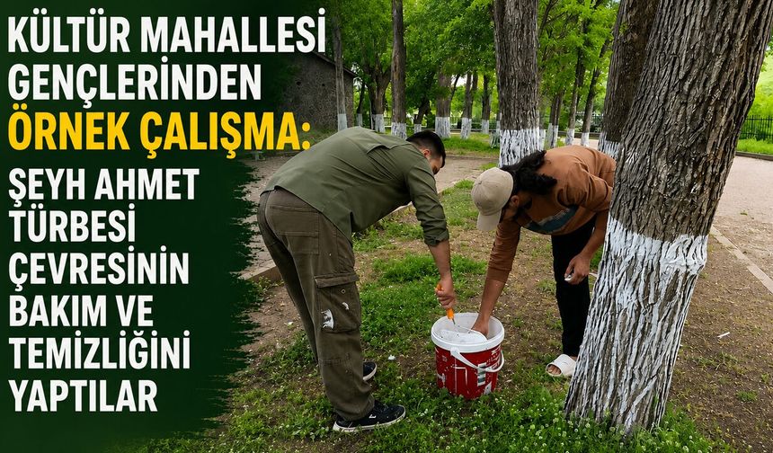 Bingöl’de Şeyh Ahmet Türbesi Çevresinde Örnek Temizlik Çalışması