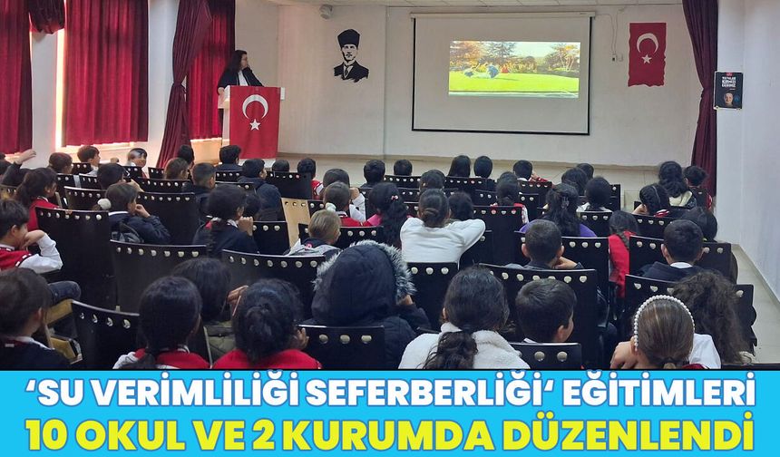 Bingöl’de ‘Su Verimliliği Seferberliği’ Eğitimleri