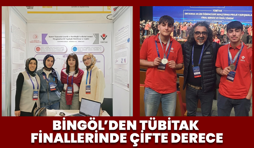 Bingöl’den TÜBİTAK Finallerinde Çifte Derece