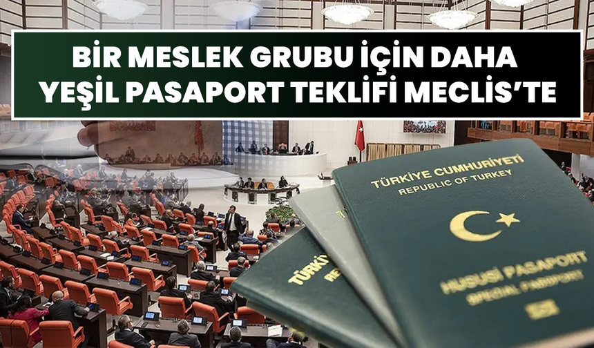 Bir Meslek Grubu İçin Daha Yeşil Pasaport Teklifi Meclis’te