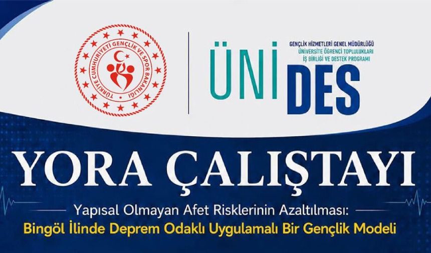 Bingöl’de 3 Kurumun İşbirliğinde YORA Çalıştayı Düzenlenecek
