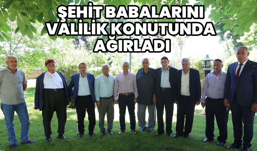 Vali Çelik, Şehit Babalarını Ağırladı