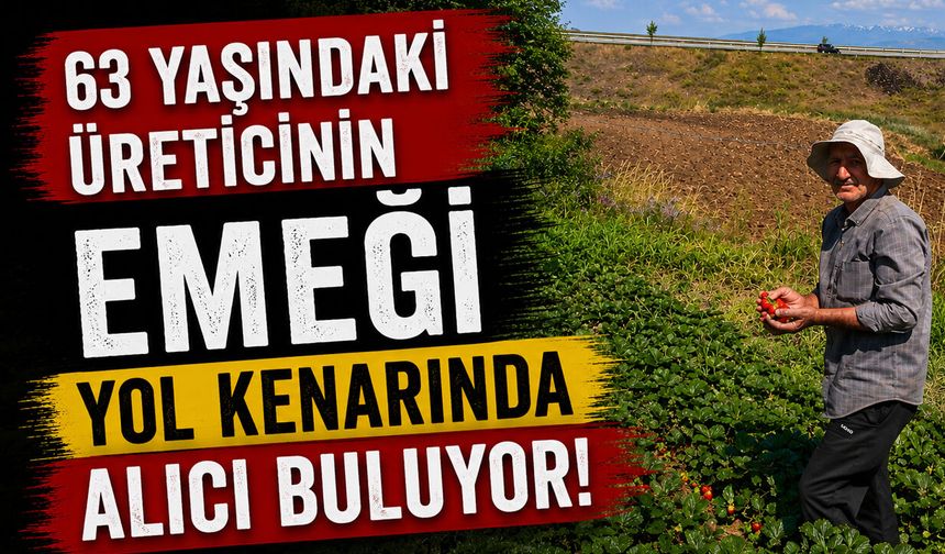 63 Yaşındaki Üreticinin Emeği Yol Kenarında Alıcı Buluyor!