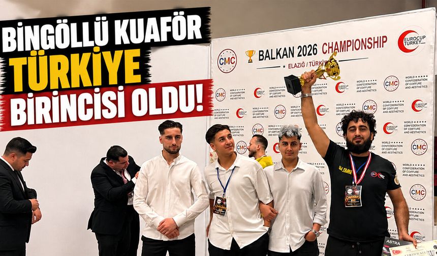 Bingöllü Kuaför Türkiye Birincisi Oldu!