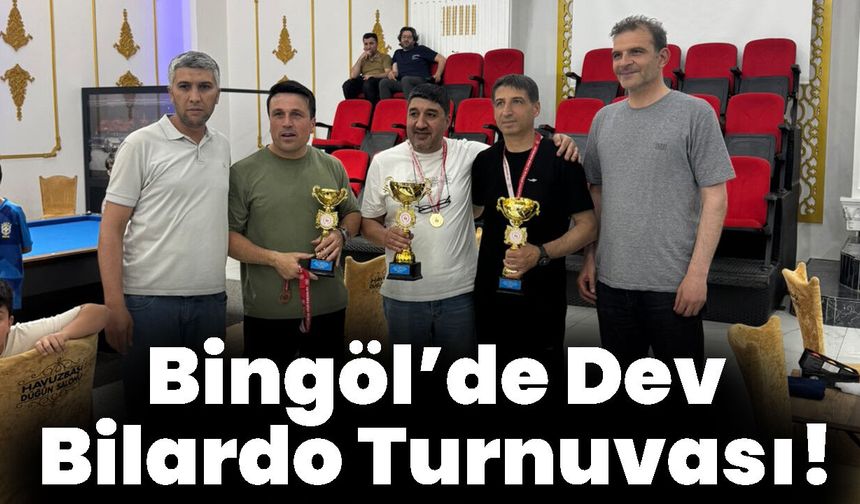 Bingöl’de Dev Bilardo Turnuvası!
