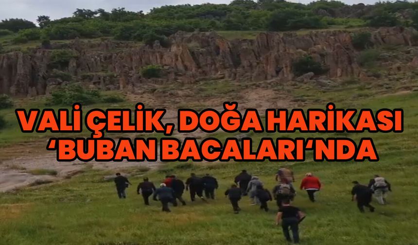 Vali Çelik, Doğa Harikası 'Buban Bacaları'nda İncelemelerde Bulundu