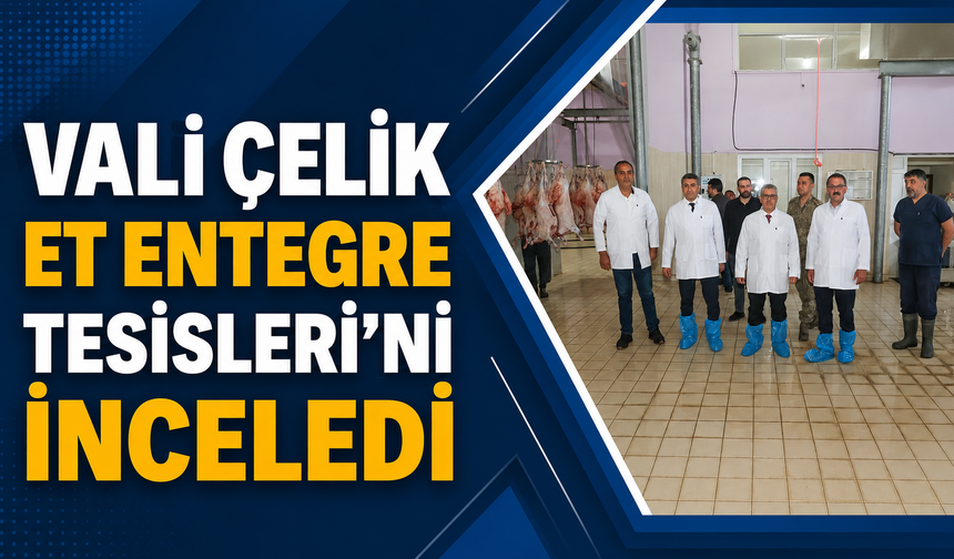 Vali Çelik Et Entegre Tesisleri'ni İnceledi