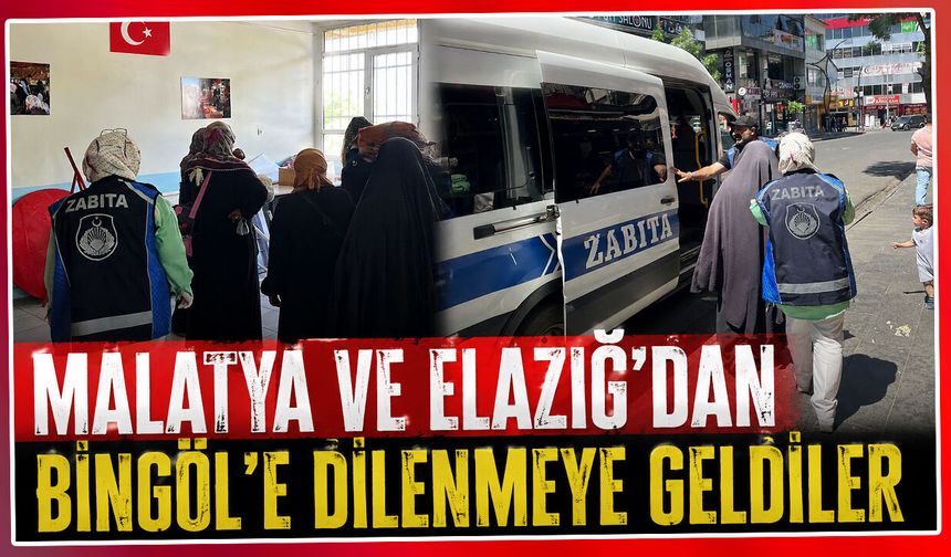 Malatya ve Elazığ’dan Bingöl’e Dilenmeye Geldiler