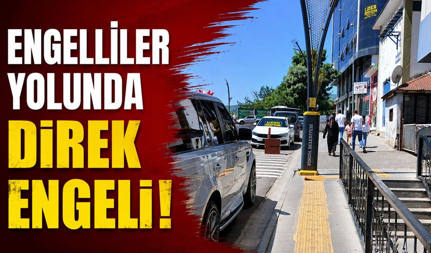 Engelliler Yolunda Direk Engeli!