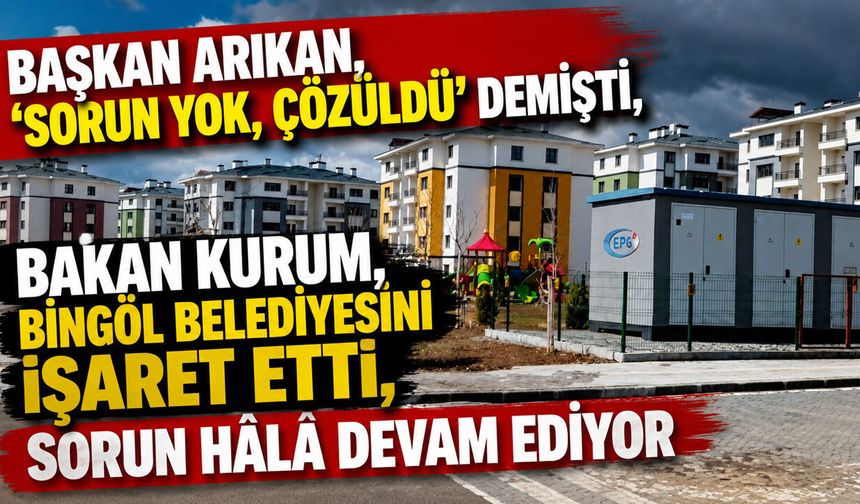 Bakan Kurum, Bingöl Belediyesini İşaret Etti