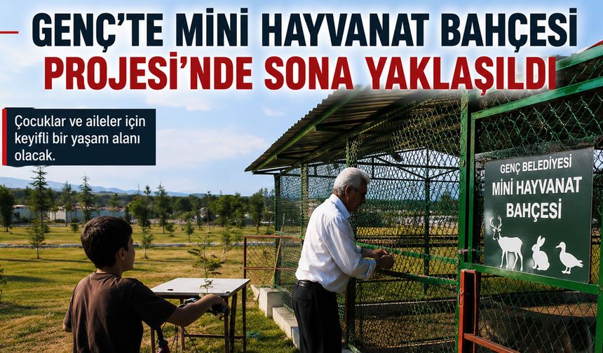 Genç’te Mini Hayvanat Bahçesi Projesi Çalışması