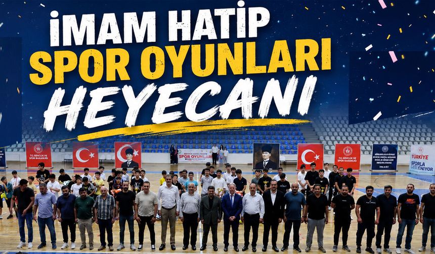 Bingöl’de İmam Hatip Spor Oyunları Ödül Töreni Heyecanı