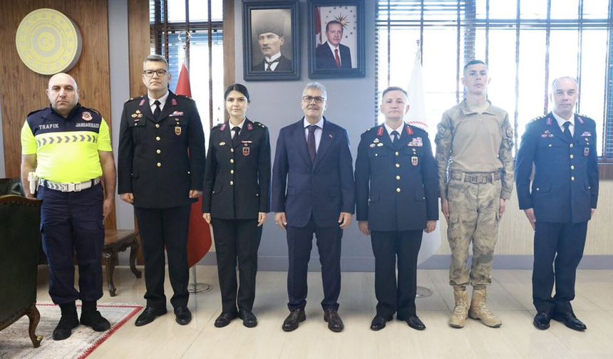 Jandarma Heyetinden Vali Çelik'e Ziyaret!