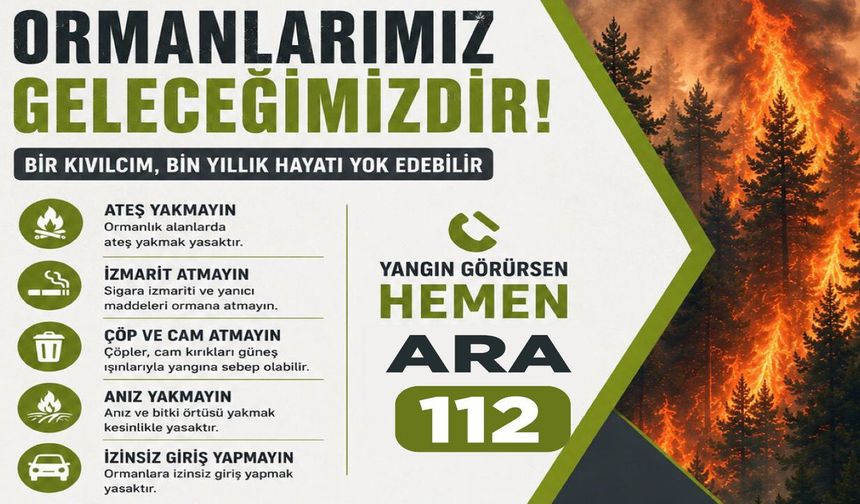 Bingöl Belediyesi’nden Yangınlara Karşı Uyarı
