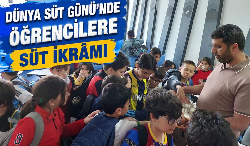 Bingöl’de Dünya Süt Günü’nde Öğrencilere Süt İkrâmı