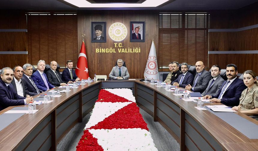 Bingöl’de 'Okullarda Güvenlik Tedbirleri' Değerlendirme Toplantısı