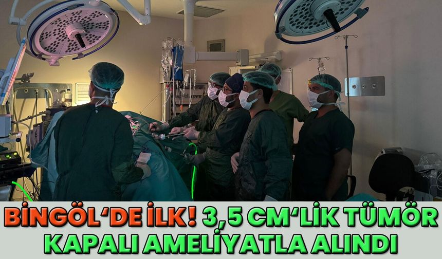 Bingöl’de İlk: 3,5 Santimlik Tümör Kapalı Ameliyatla Alındı