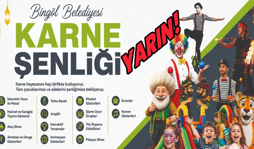 Bingöl Belediyesi’nden Karne Şenliği!