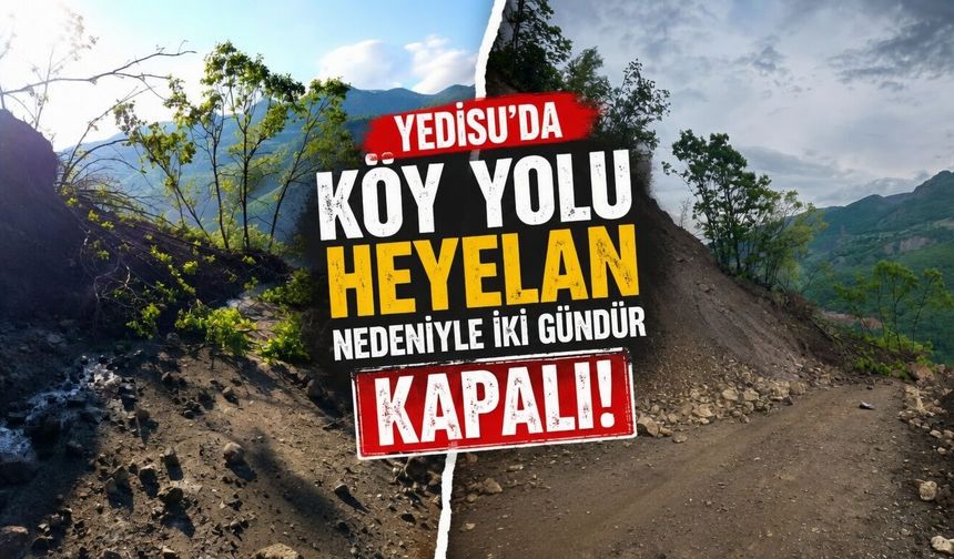 Yedisu’da Köy Yolu Heyelan Nedeniyle İki Gündür Kapalı!