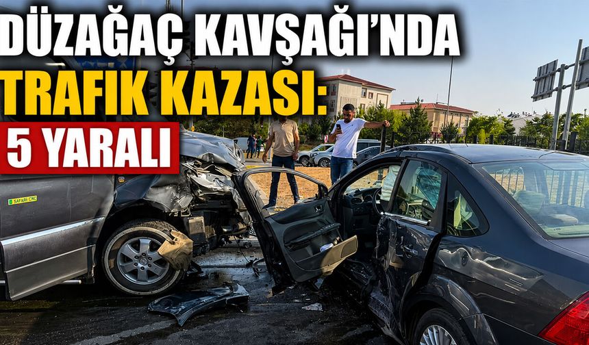 Bingöl'de Trafik Kazası: 1'i Ağır 5 Yaralı!
