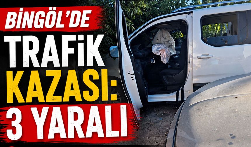 Bingöl'de Trafik Kazası: 3 Yaralı